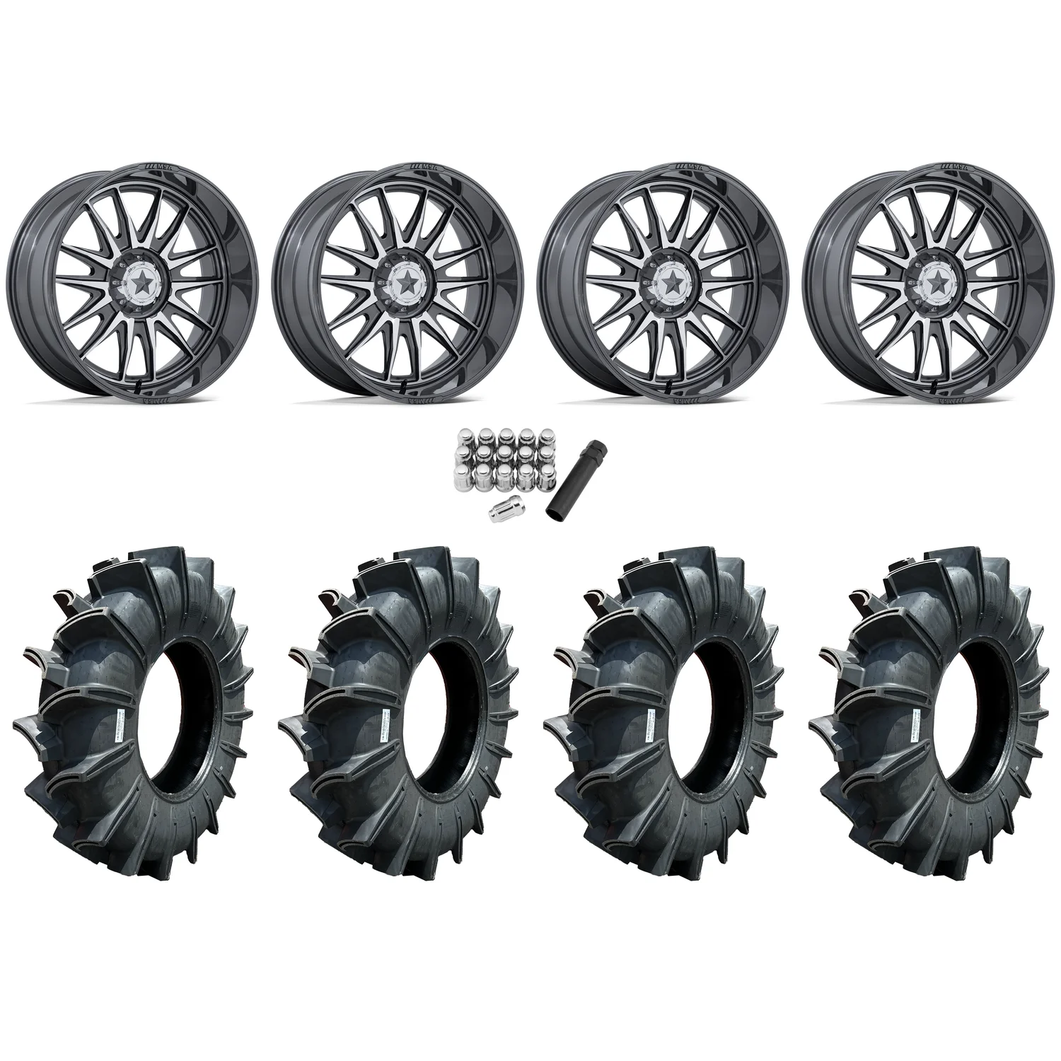 Assassinator Mud Tires 44x12-24 on MSA M55 Commander Platinum